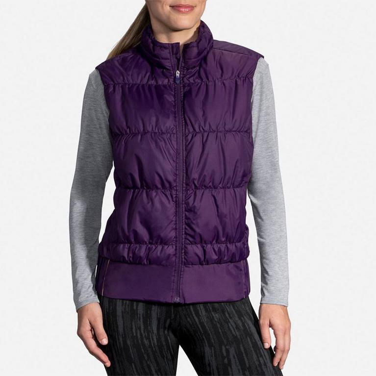 Brooks Cascadia Thermal Running Jackets - Women's - Purple (23586-VTFE)